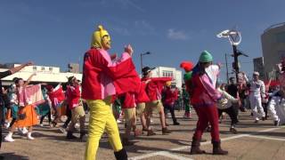 ランダム総踊り1「どっこいしょ」（バサカニ2016）瑞浪駅前会場