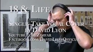 Skid Row - 18 \u0026 Life - Single-Take Vocal Cover by David Lyon