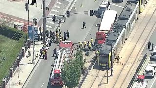 Multiple passengers injured as Metro train collides with USC bus near Exposition Park
