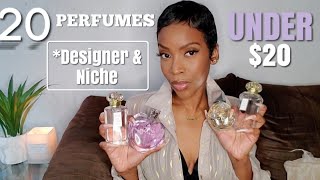💕20 Amazing Perfumes UNDER $20!  Designer & Niche.  Affordable/Cheap Perfumes For Women On A Budget!