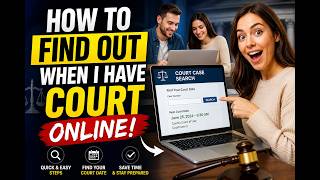 How to find out when i have court online