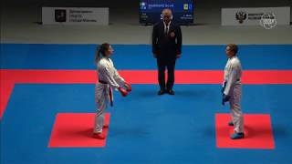 Eda Eltemur (TUR) - Silvia Semeraro (ITA) - 2019 Karate 1 Premier Lig Moskova