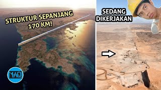 PROYEK TERBESAR DI BUMI! Arab Saudi Akan Membangun Dinding Gedung Sepanjang 170 km Membelah Gurun!