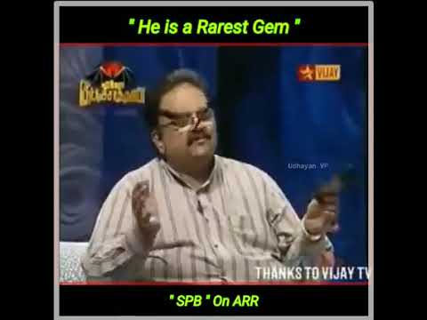 S.P.B ABOUT AR RAHMAN | MUSIC | LOVE | SIMPLE | RAHMAN - YouTube