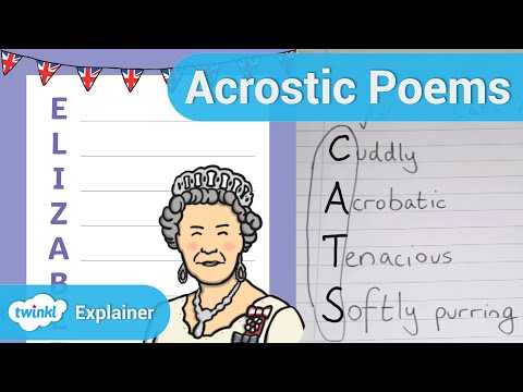 What is a name acrostic?