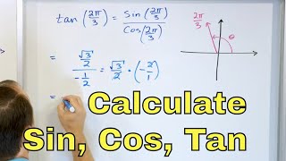 08 - Calculate Sin, Cos & Tan w/ Unit Circle in Radians - Part 1