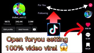 Viral tiktok settings bangla 2023,foryou settings,how to viral tiktok video,tiktok settings tutorial