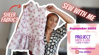 Sew a little dress with me for Project Dress a Girl - #projectdressagirl2023