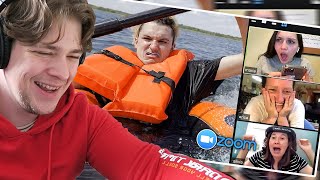 trolling zoom classes... but my boat is sinking - Streamer Reacts To lukeafk