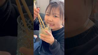 冬に流しそうめん(流しうどん)#お昼ご飯#子育て