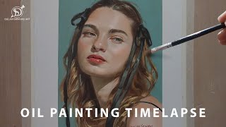 Oil Portrait painting Time Lapse _ 16 | Dulam Srinivas