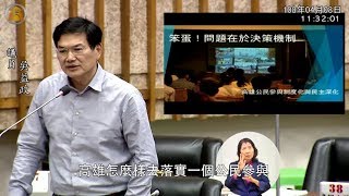 吳益政0408質詢「笨蛋！問題在於決策機制」