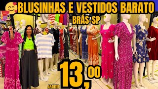 BLUSINHAS E VESTIDOS BARATO NO BRÁS-SP