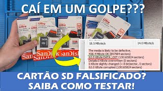 COMO TESTAR UM SD CARD (CARTÃO SD) QUANTO AO ARMAZENAMENTO - CARTÃO FALSIFICADO - CAÍ EM UM GOLPE???