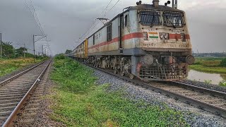 Bhubaneswar Bangriposi Intercity Superfast Express in WAP7 locomotive | Bhubaneswar to Bangriposi