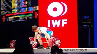 IWF Houston 2015 Aleksei Kosov Snatch 181 kg Men 94 kg