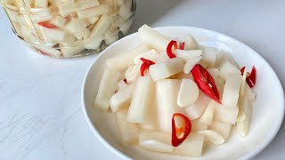 Cách làm củ cải muối chua ngọt kiểu Hàn Quốc, ăn chua ngọt giòn rất đã miệng | I Can Cook