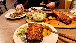 【维也纳游记3】霸气的1米烤排骨Spareribs，软嫩香辣蜜汁浓郁，最合中国人口味