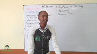 Introduction and Background to the Study, Chapter One