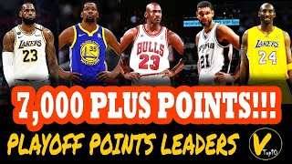Top 10 All time Points Leaders in NBA Playoff History