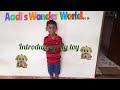 Aadi's Wonder World| Introducing favorite toy