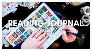 2022 Reading Journal Setup | Book Journal Trackers + Challenges [plan with me] functional & simple