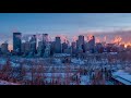 calgary in winter a timelapse movie