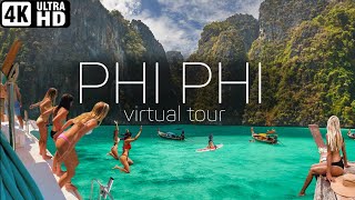 4K Phi Phi island. Favorite island of young people from all over the world  🌴 Thailand  🌴 [sub]