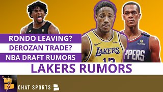 Los Angeles Lakers Rumors: Rajon Rondo LEAVING For Clippers? DeMar DeRozan Trade? Lakers Mock Draft