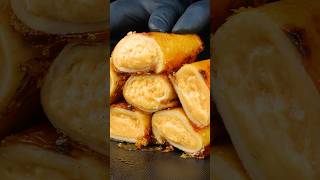 Caramelized custard bread rolls