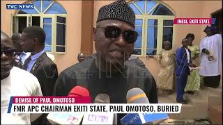 Governor Oyebanji, Other Dignitaries Attend Burial Of Ekiti APC Chairman