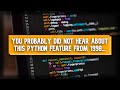 The Python Feature You Didn't Know.... (assert)