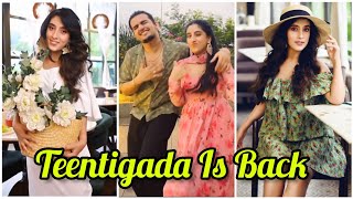 Teentigada is Back | Sameeksha Sud Vishal Pandey Bhavin Bhanushali |Teentigada New Reels videos