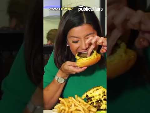 Kara David, napasabak sa ‘burger challenge’! #shorts Pinas Sarap