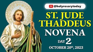 ST. JUDE THADDEUS NOVENA DAY 2 🙏 October 20, 2023 🙏 Holy Rosary Today