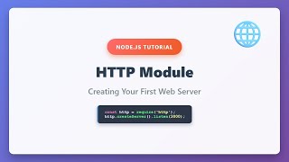 Node.js HTTP Module: Create Your First Web Server (Beginner's Guide)