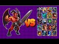 Demon vs All card's of castle crush||