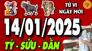 Tử vi tuổi TÝ - SỬU - DẦN ngày 14/01/2025 Thần Tài Gõ Cửa | Tử Vi Việt TV