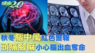 秋冬腦中風紅色警報 頭痛腳麻小心腦出血奪命 健康2.0 @tvbshealth20