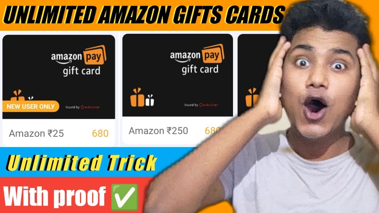 Amazon Gift Card Unlimited Trick How To Get Free Amazon Gift Card