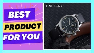 Baltany Solar Military Quartz Watch Stainless Steel Sapphire