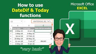 Microsoft Office EXCEL | How to use DateDif function - 12
