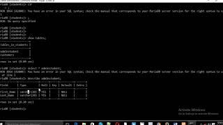 Lesson 4:how use the drop or delete a table in mysql through command prompt