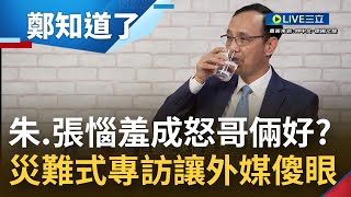 尷尬到我沒臉看... 朱立倫接受德國之聲專訪竟\