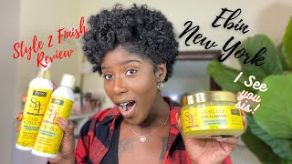 EBIN NEW YORK STYLE2FINSH CURL LINE REVIEW + (Bantu knot tutorial -2 methods)| RUTH NANDA