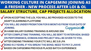 Capgemini Working Culture | Updated Process After Accepting LOI, OL, ADAPT Training, In Hand Salary?