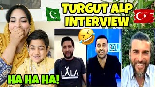 Ertugrul's Turgut Alp (Cengiz Coşkun) & Shahid Afridi's Interview Reaction | In English