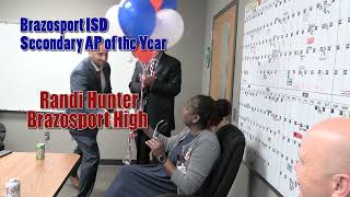 Brazosport ISD Secondary AP of the Year Randi Hunter of Brazosport High