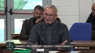 PROCESSI DI PUGLIA DEL 21 GENNAIO 2025 - PROCESSO PER OMICIDIO COSIMO NARDELLI