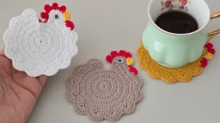 🐔Easy Crochet Chicken Coaster & Easter Crochet Projects🐣